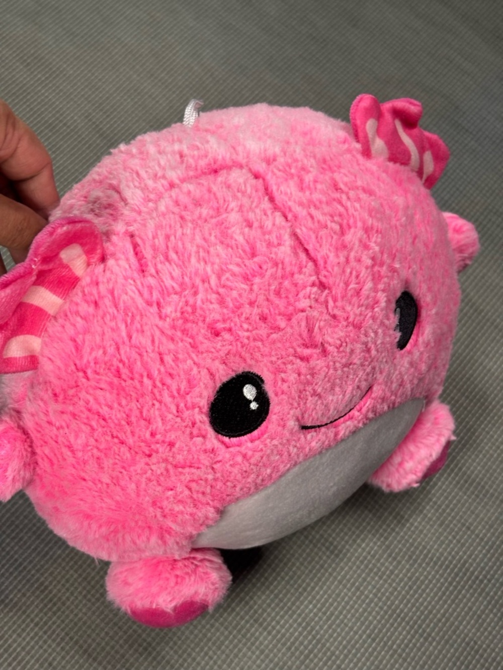 Fiesta Gumballs Pink Axolotl Plush with White Belly - Picture 7 of 10